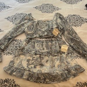 Alter’d State large matching blue and gold set with tags